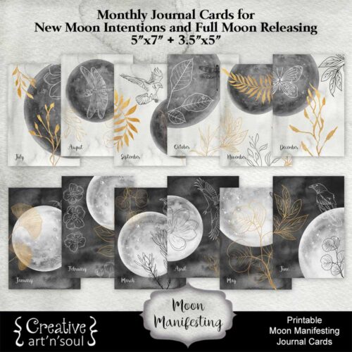 Moon Manifesting Journal Cards