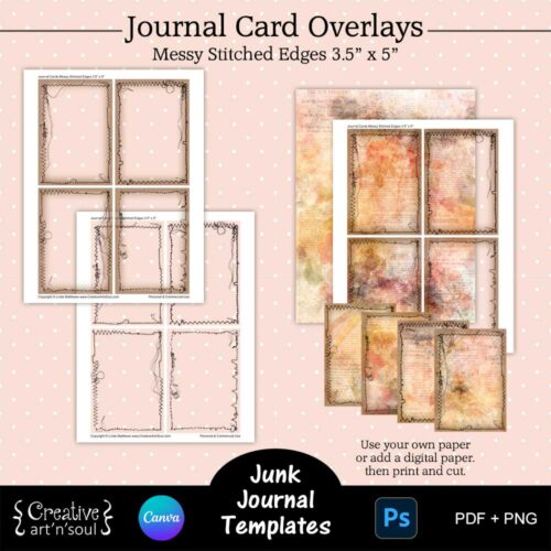 Printable Junk Journal Card Templates