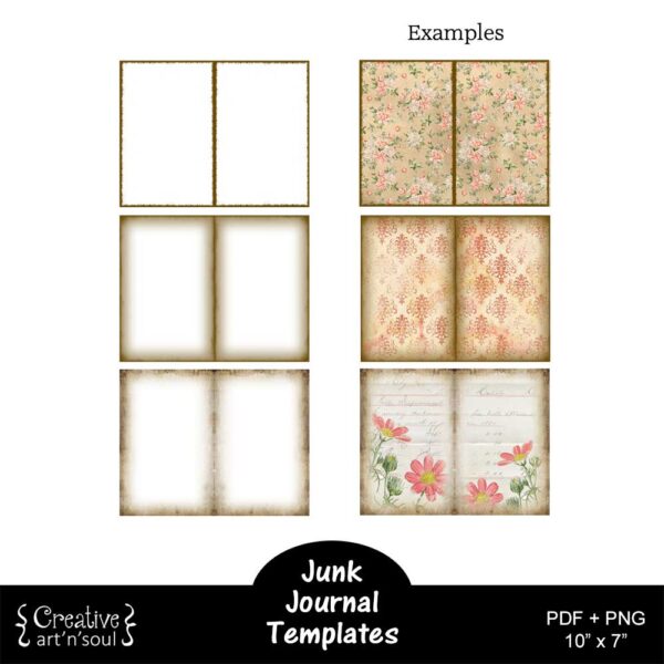 Printable Junk Journals Templates