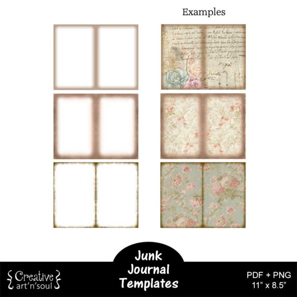 Printable Junk Journals Templates