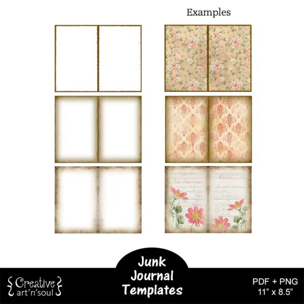 Printable Junk Journals Templates