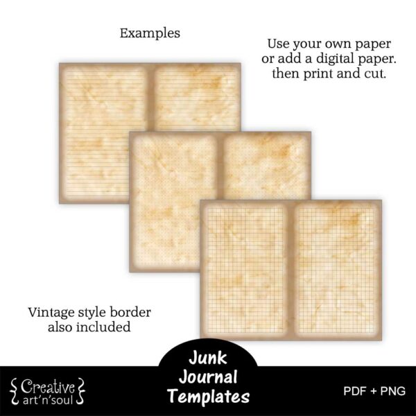 Printable Junk Journal Templates