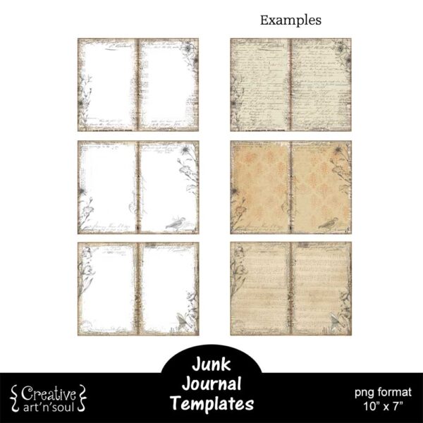 Printable Junk Journal Templates