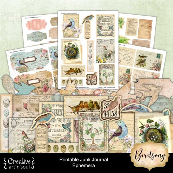 Printable Junk Journal Elements & Ephemera