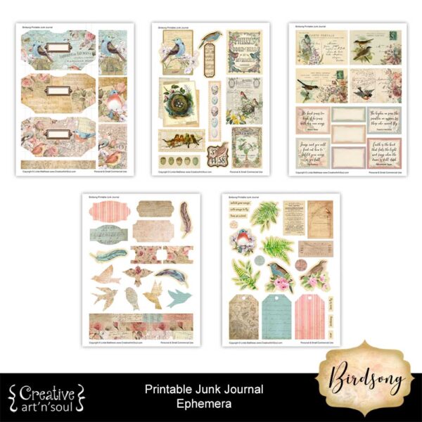 Printable Junk Journal Elements & Ephemera