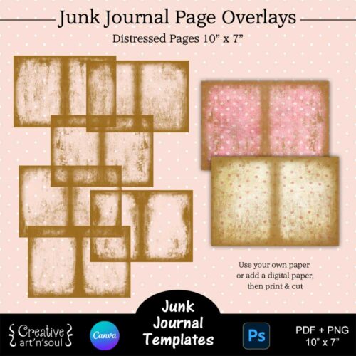SVG Files for 12 Specimen Cards - Ephemera for Junk Journals and