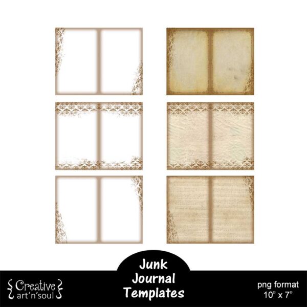 Printable Junk Journal Card Templates