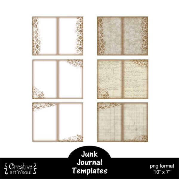 Printable Junk Journal Card Templates