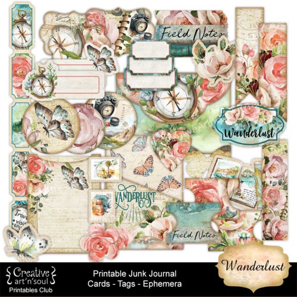 Printable Junk Journal Elements & Ephemera