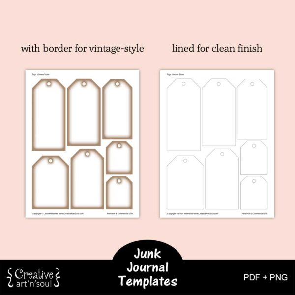 Printable Junk Journal Templates