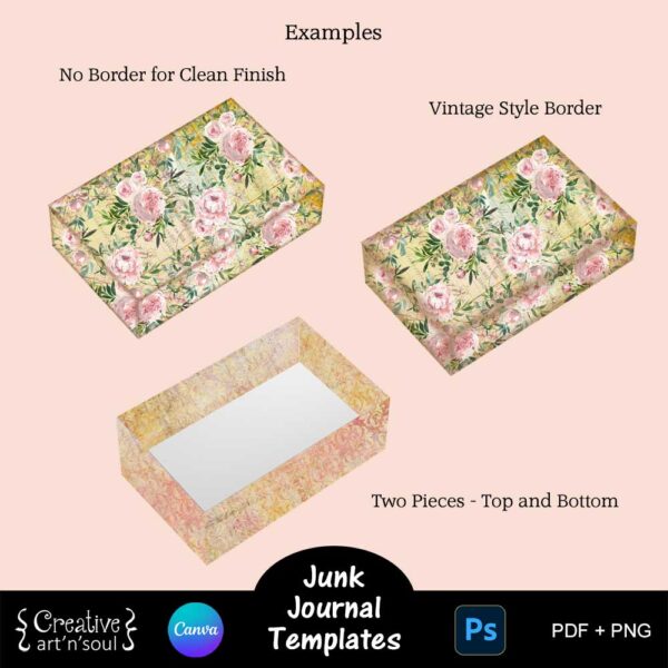 Printable Junk Journal Box Templates