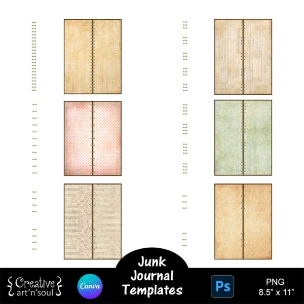 Printable Junk Journals Templates