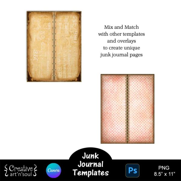 Printable Junk Journals Templates