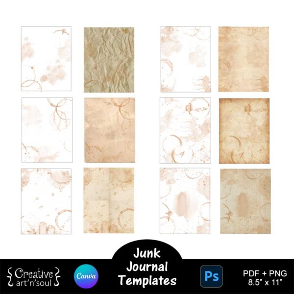 Printable Junk Journals Templates