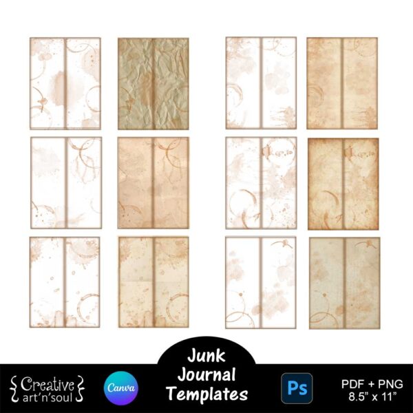 Printable Junk Journals Templates