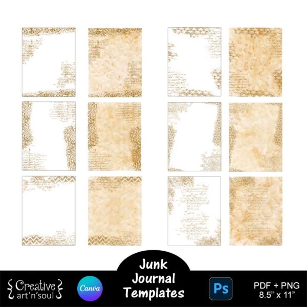 Printable Junk Journals Templates