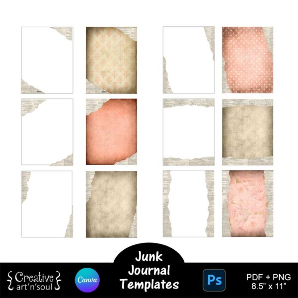 Printable Junk Journals Templates