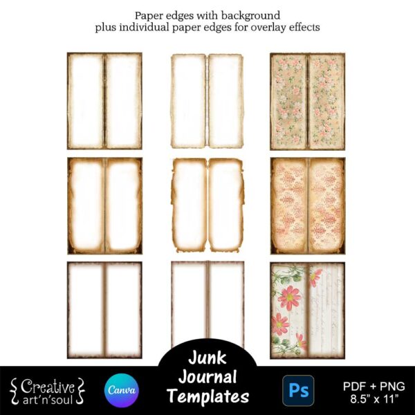 Printable Junk Journal Templates