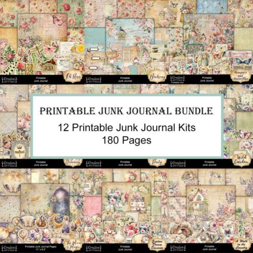 Junk Journal Printables Page Bundle