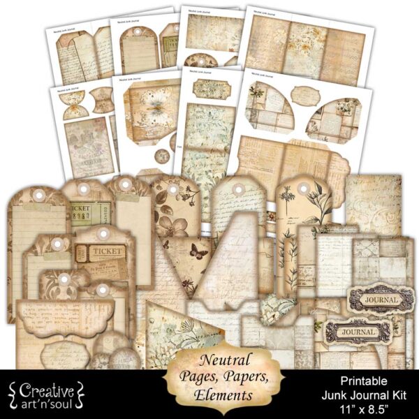 Printable Junk Journal Kit