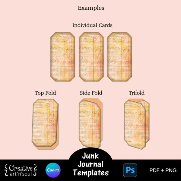 Printable Junk Journal Card Templates