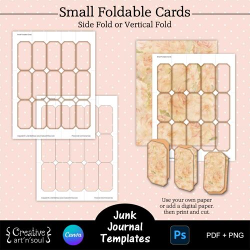 Printable Junk Journal Card Templates