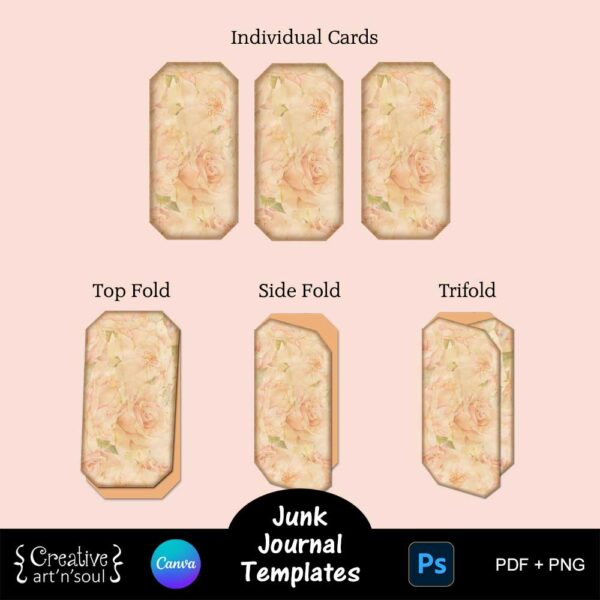 Printable Junk Journal Card Templates