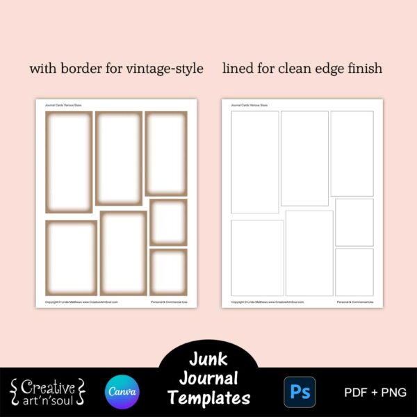 Printable Junk Journals Templates Bundle