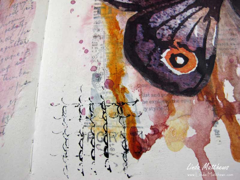 An Art Journal Page: Honor the Journey