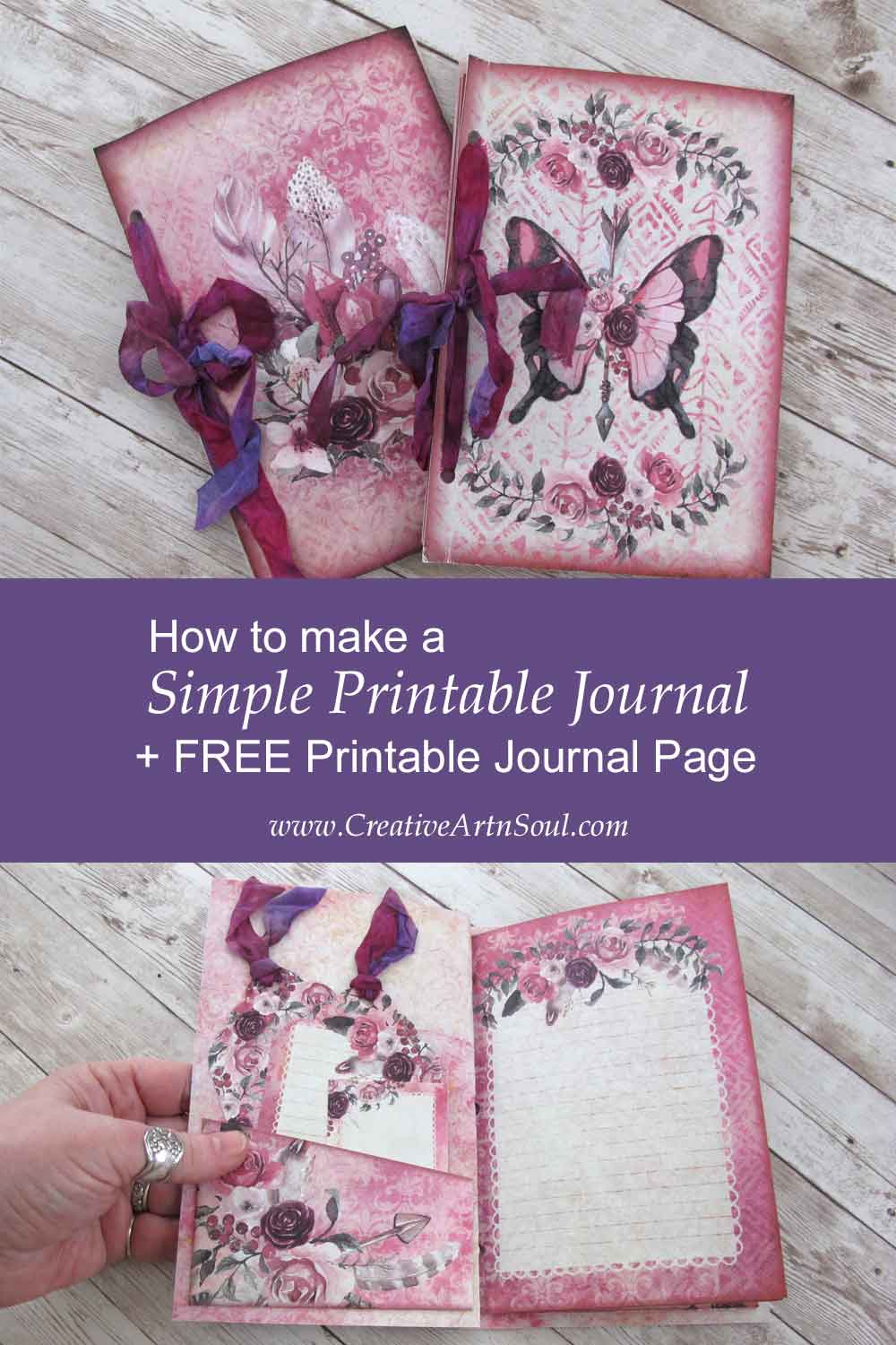 How to make a Simple Printable Writing Journal