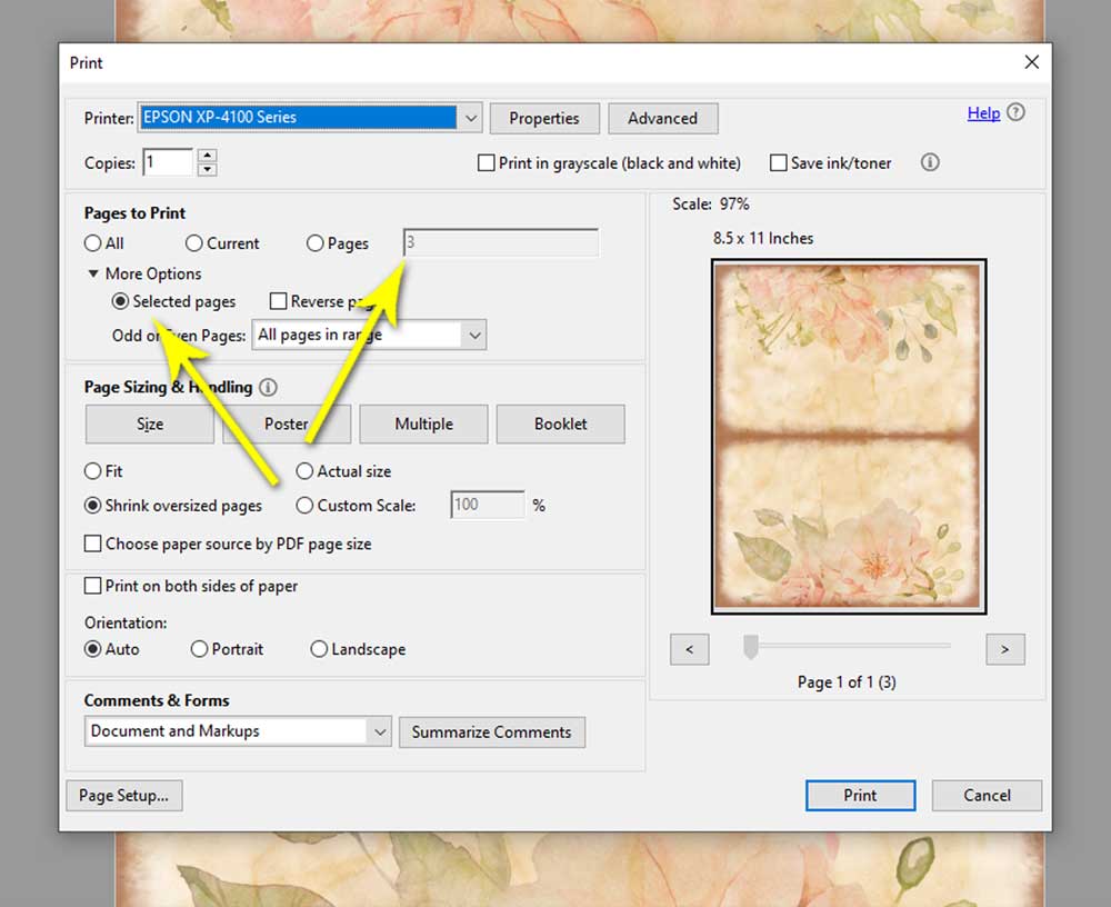 How To Print Single And Multiple Pages In Pdf Documents Creative 