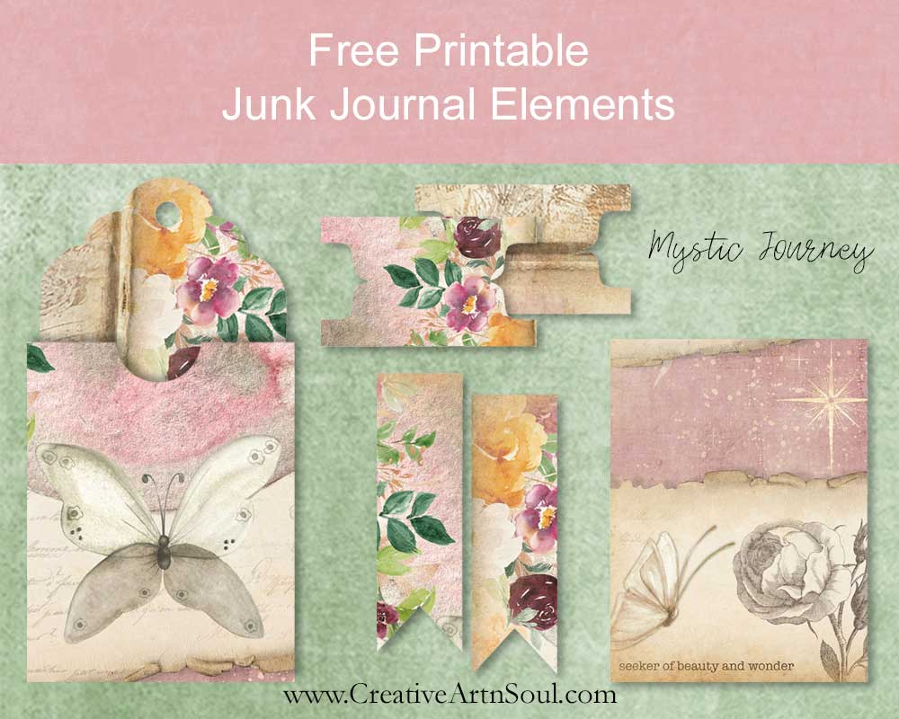 Easy Printable Junk Journal Tutorial + Free Printable Junk Journal