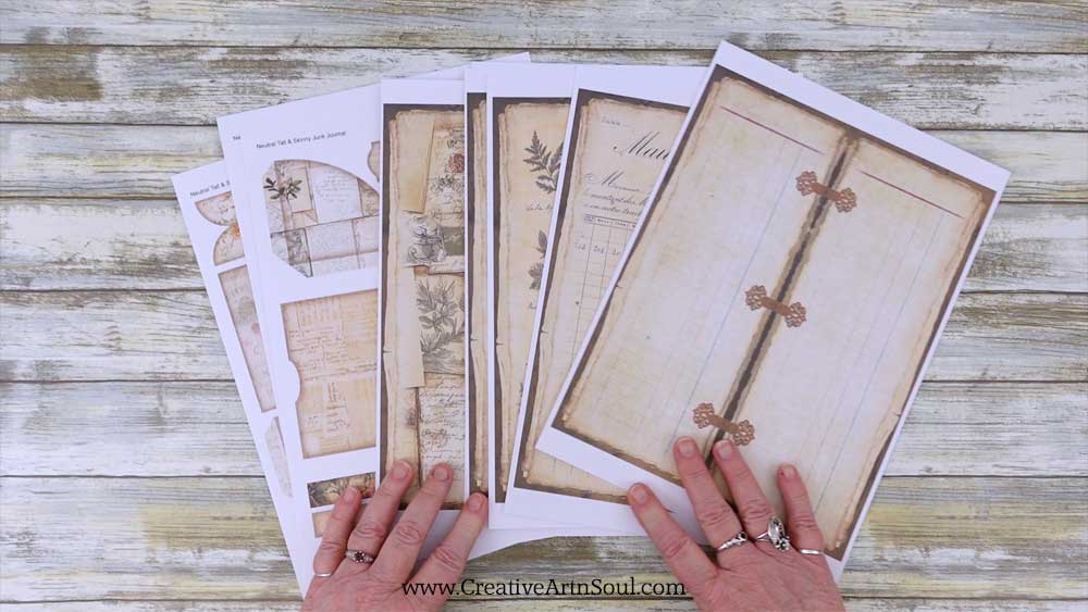 Make a Printable Tall and Skinny Junk Journal