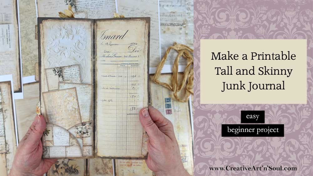 Make a Printable Tall and Skinny Junk Journal