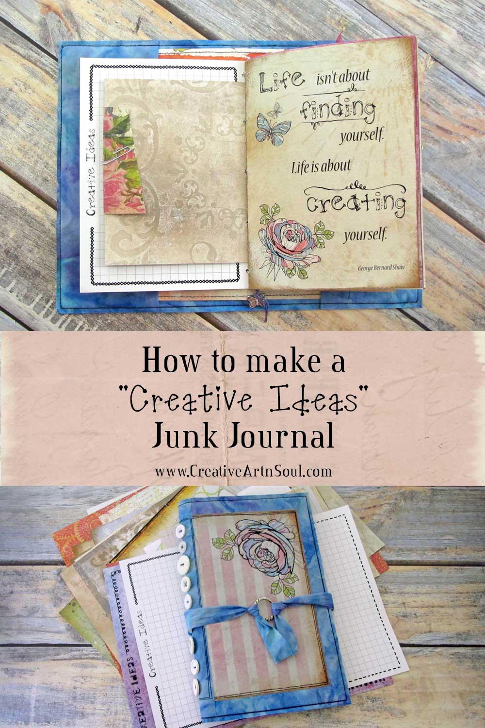 How to Make a Creative Ideas Junk Journal > Creative ArtnSoul