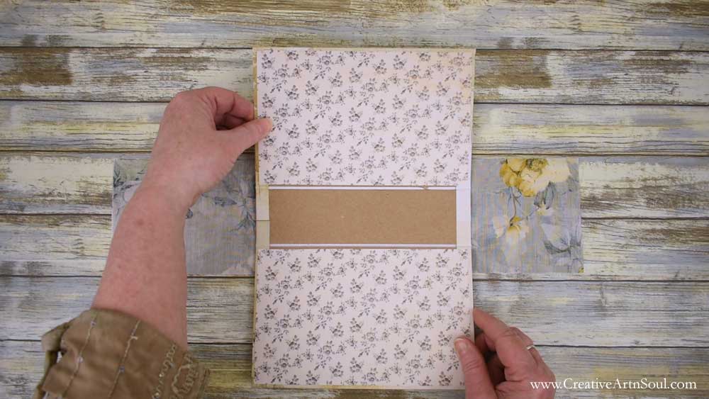 How to Make a No Sew Junk Journal with a Rigid Cover and Spine