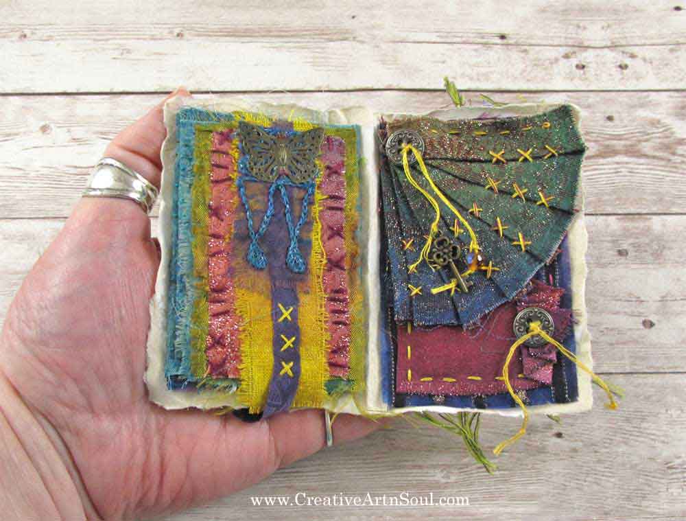 Make Your Own Stitched Mixed Media Mini-Journal
